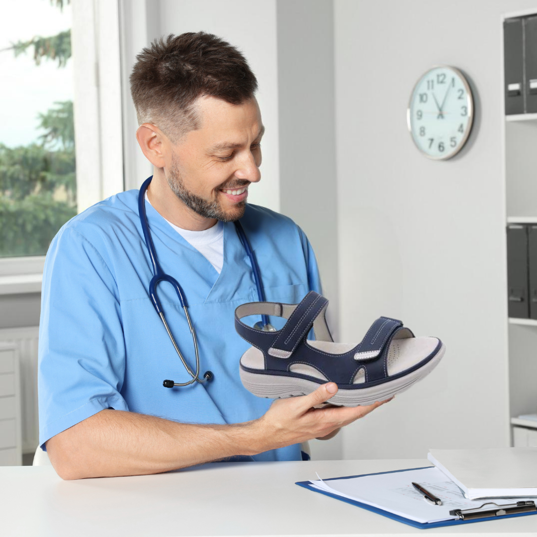 OrthoKlara - ergonomische,  schmerzlindernde & rutschfeste Sandalen für Damen - Sonderaktion 1+1 Gratis